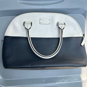 Kate Spade Cream & Navy Purse w/ strap